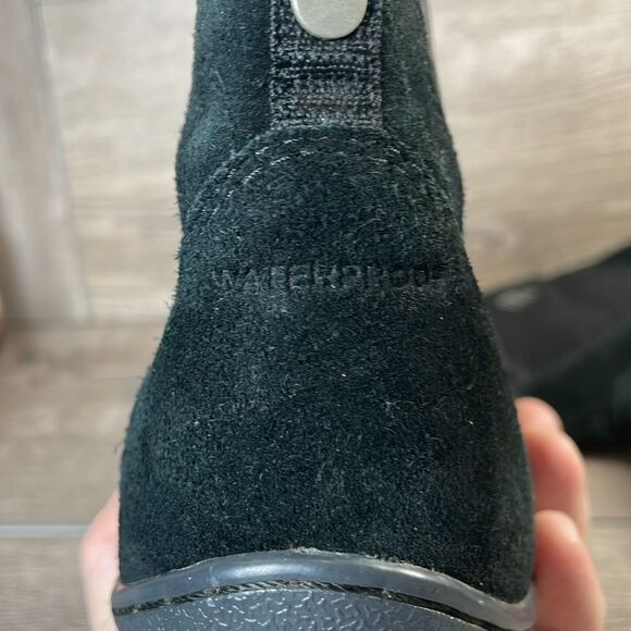 Columbia Omni-Heat Shorty Waterproof Black Suede Women’s Sz 9 Winter Snow Boots - Picture 13 of 13